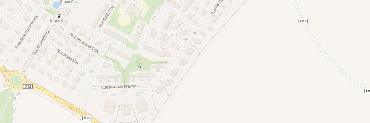 Plan du 22 Rue Jacques Prévert à Saint-Contest