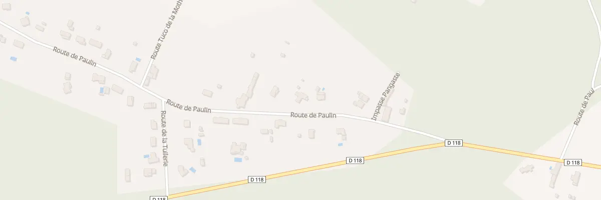 Plan du 8 Rte de Paulin à Budos