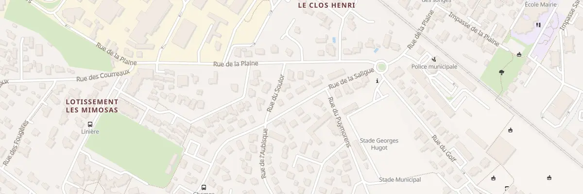 Plan du 10 Rue de la Saligue à Billère
