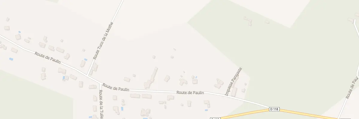 Plan du 302 Rte de Paulin à Budos