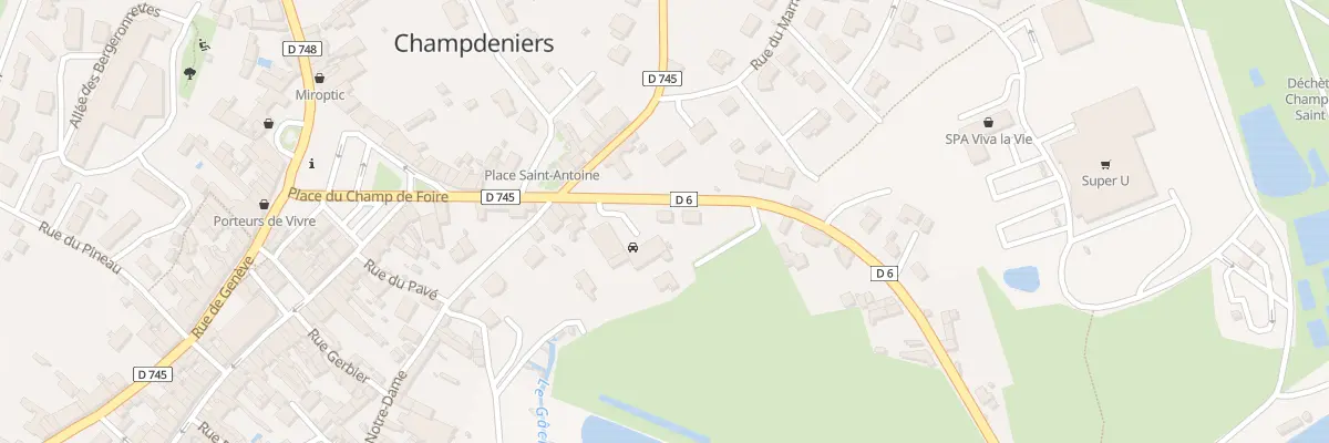 Plan du 6 Rte de Saint-Maixent-l’Ecole à Champdeniers