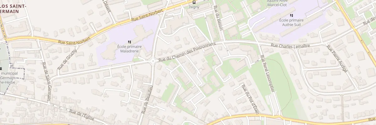 Plan du 6 Rue du Chemin des Poissonniers à Caen
