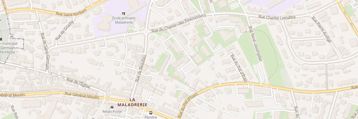 Plan du 4 Rue du Chemin des Poissonniers à Caen