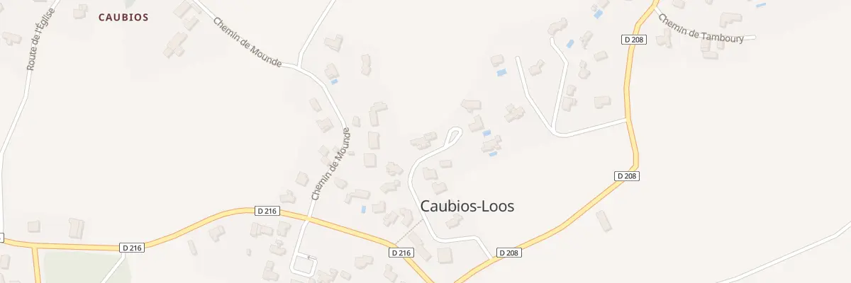 Plan du 225 Che Les Six Troenes à Caubios-Loos