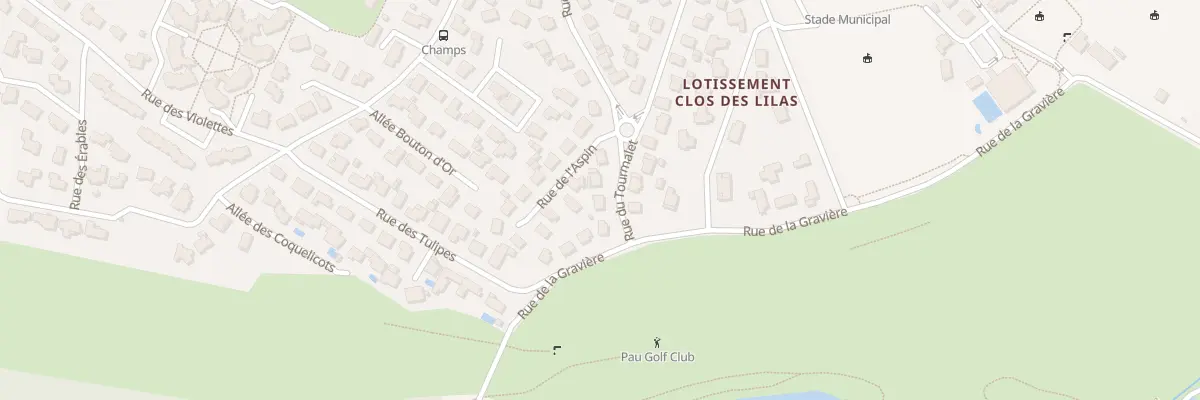Plan du 20 Rue du Tourmalet à Billère