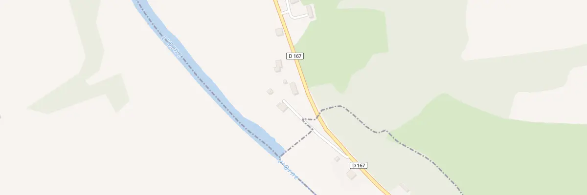 Plan du 16 Rte du Pont des Vers à Pont-d’Ouilly
