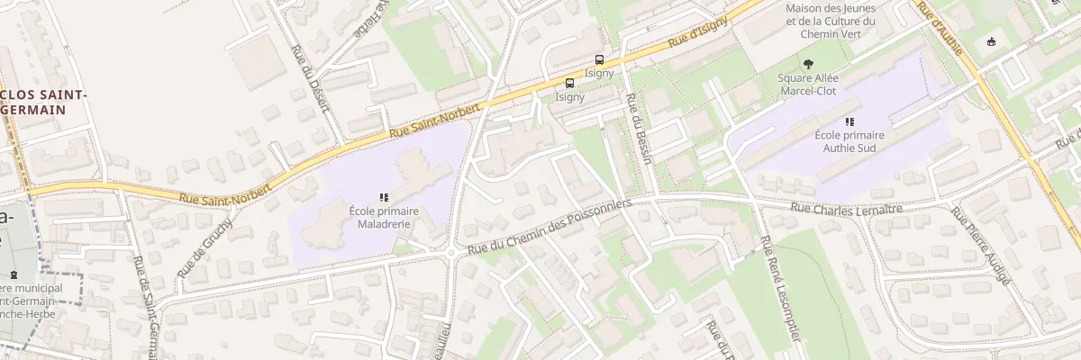 Plan du 7 Rue du Chemin des Poissonniers à Caen