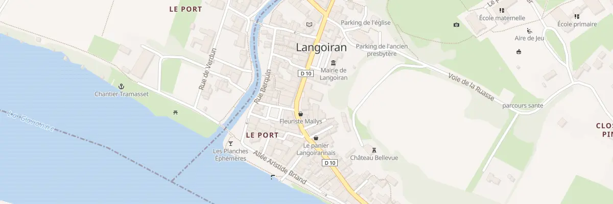 Plan du 12 Av du Gen de Gaulle à Langoiran