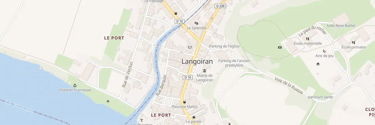 Plan du 9 Av du Gen de Gaulle à Langoiran