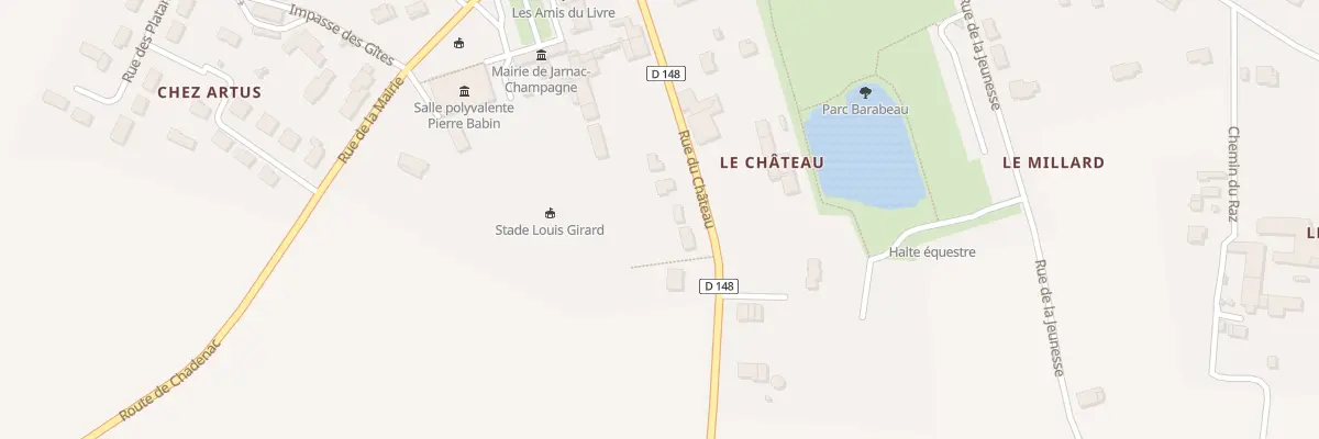 Plan du 20 Rue du Chateau à Jarnac-Champagne