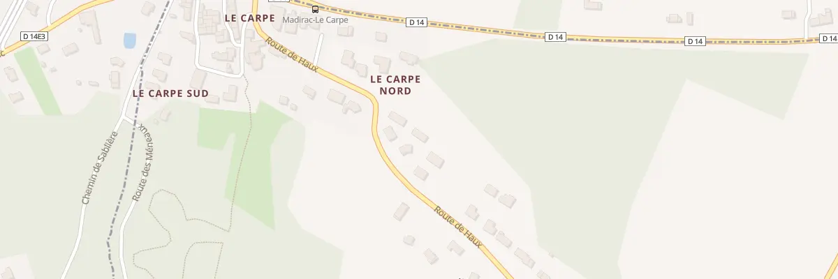 Plan du 10B Rte de Haux à Madirac