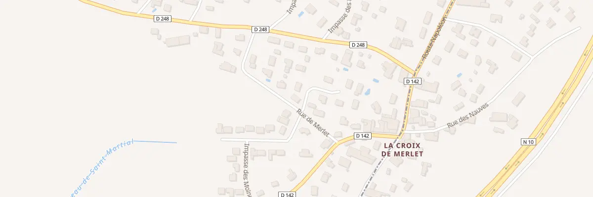 Plan du 6B Rue de Merlet à Cubnezais