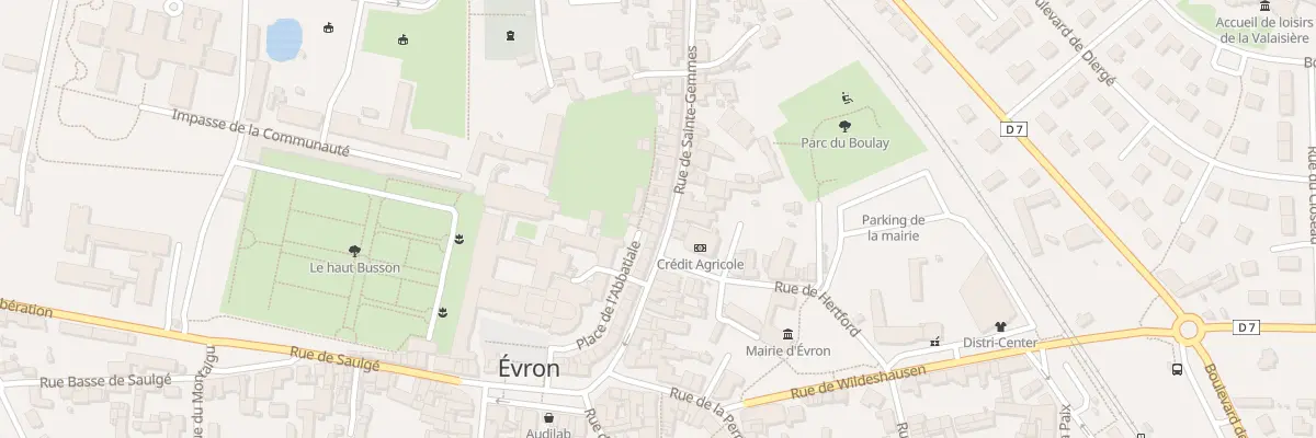 Plan du 25 Rue de Ste Gemmes à Évron