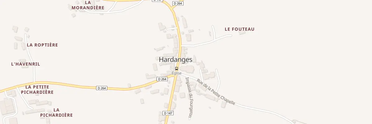 Plan du 1 Rue des Artisans à Hardanges