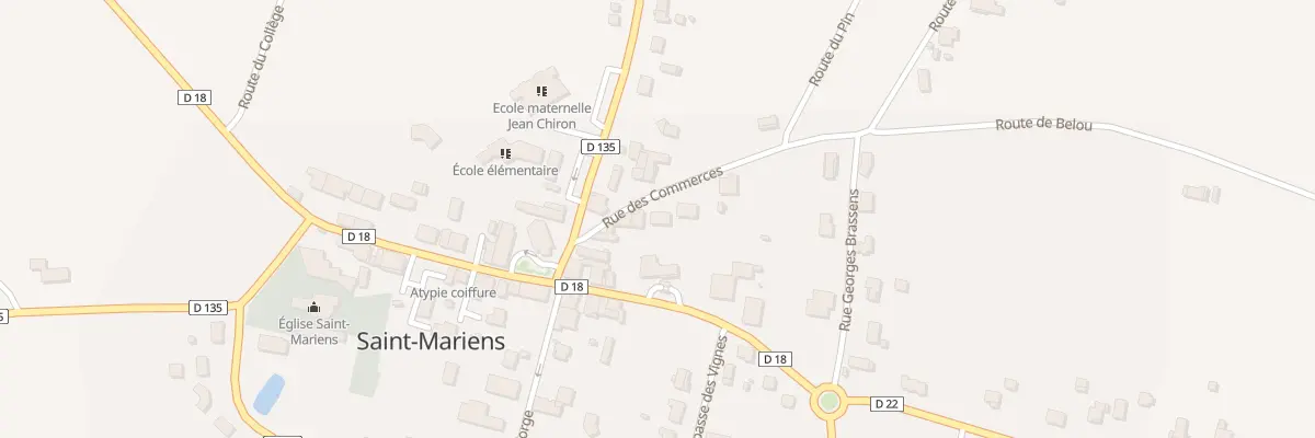Plan du 430 Le Bourg à Saint-Mariens