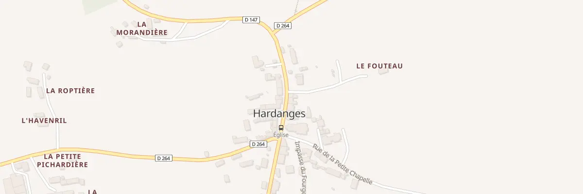 Plan du 7 Rue des Artisans à Hardanges
