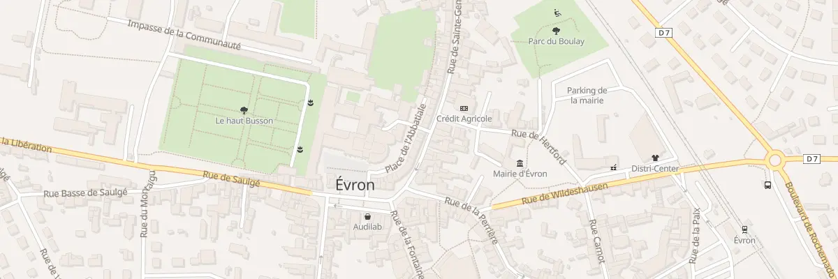 Plan du 7 Rue de Sainte Gemmes à Évron