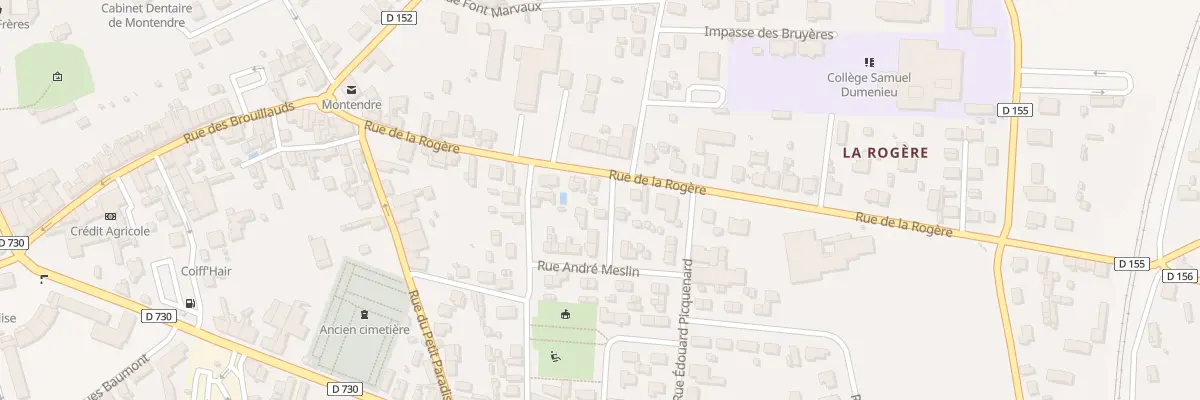 Plan du 22 Rue de la Rogère à Montendre