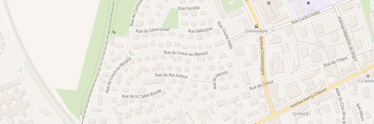 Plan du 44 Rue du Creux au Renard à Caen