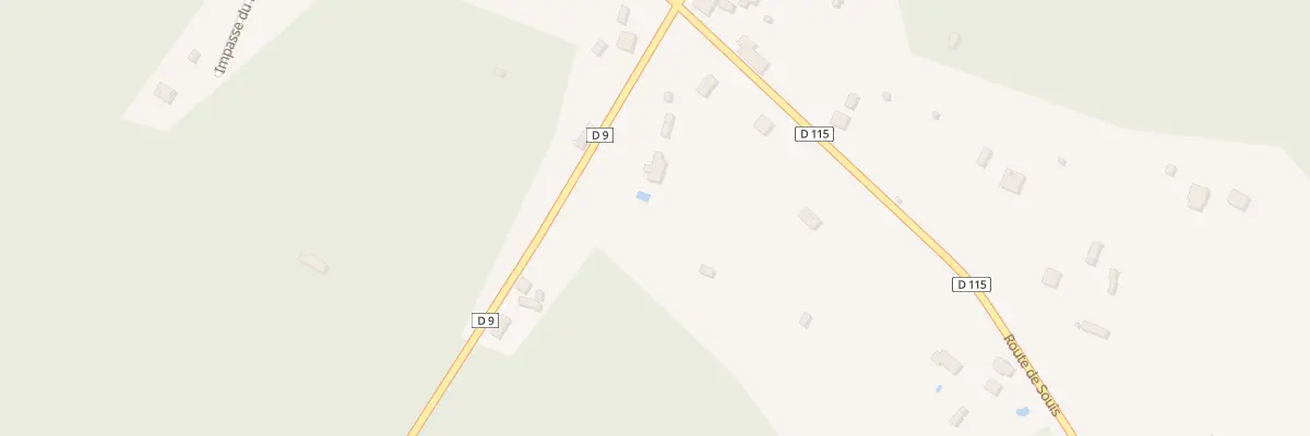 Plan du 68 Souis Est à Cazalis