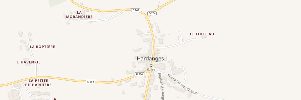 Plan du 12 Rue des Artisans à Hardanges
