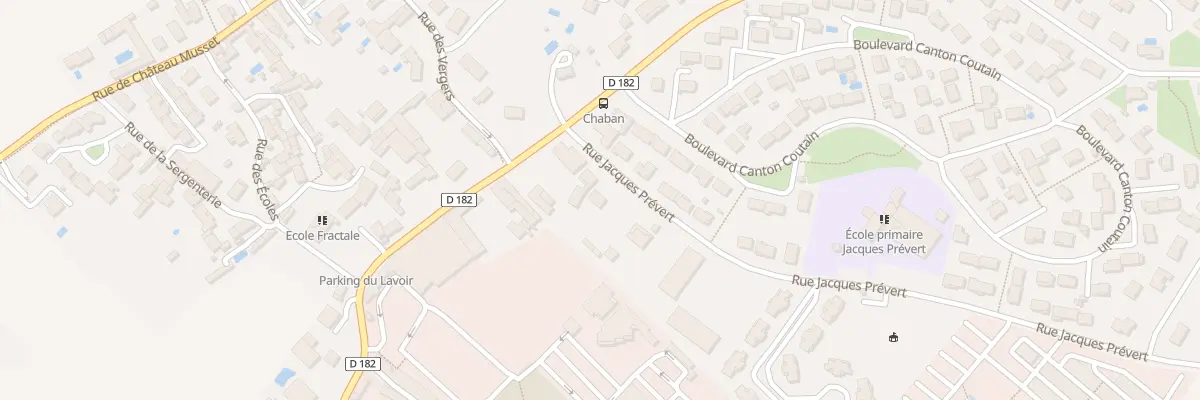 Plan du 12 Rue Jacques Prévert à Chauray