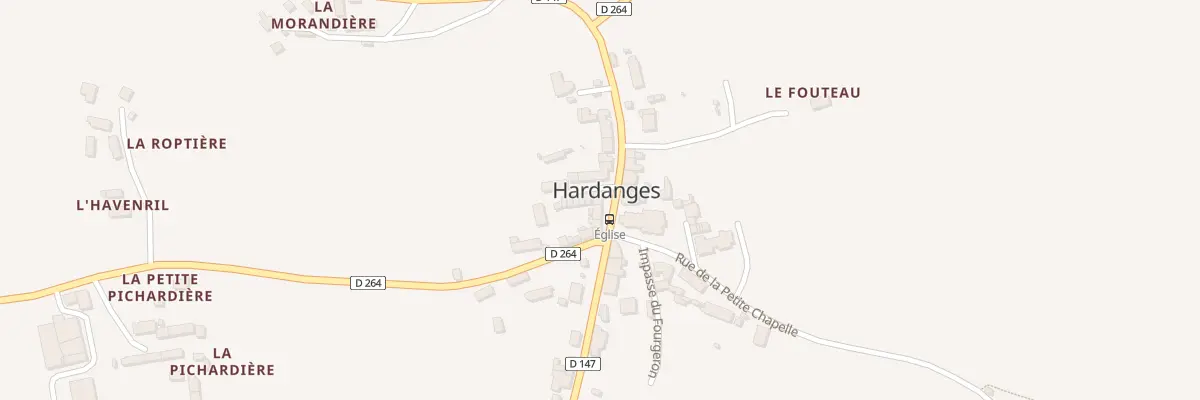 Plan du 8 Rue des Artisans à Hardanges