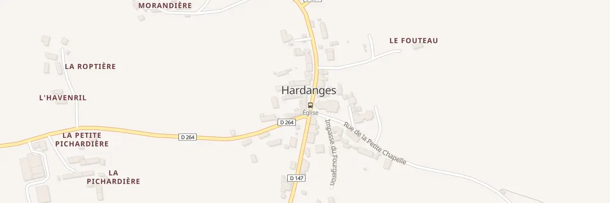 Plan du 6 Rue des Artisans à Hardanges