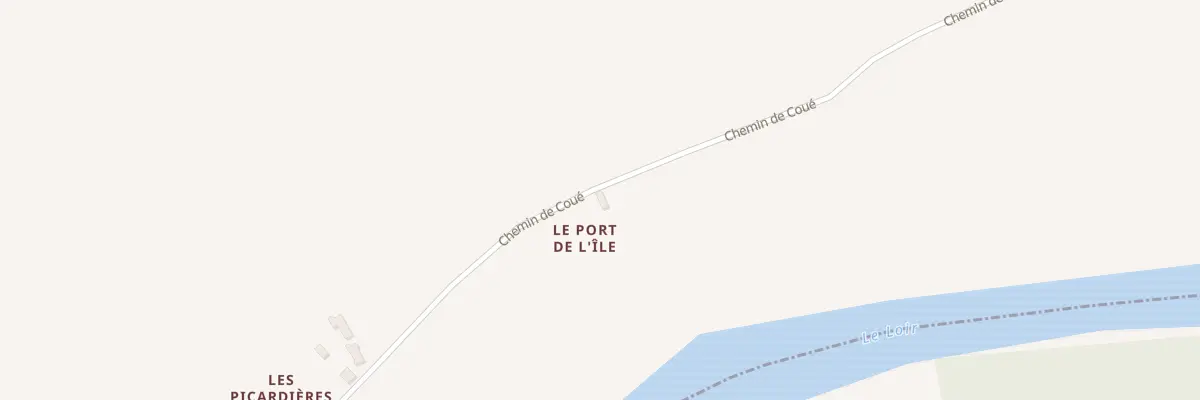 Plan du 1171 Che de Coué à Tiercé