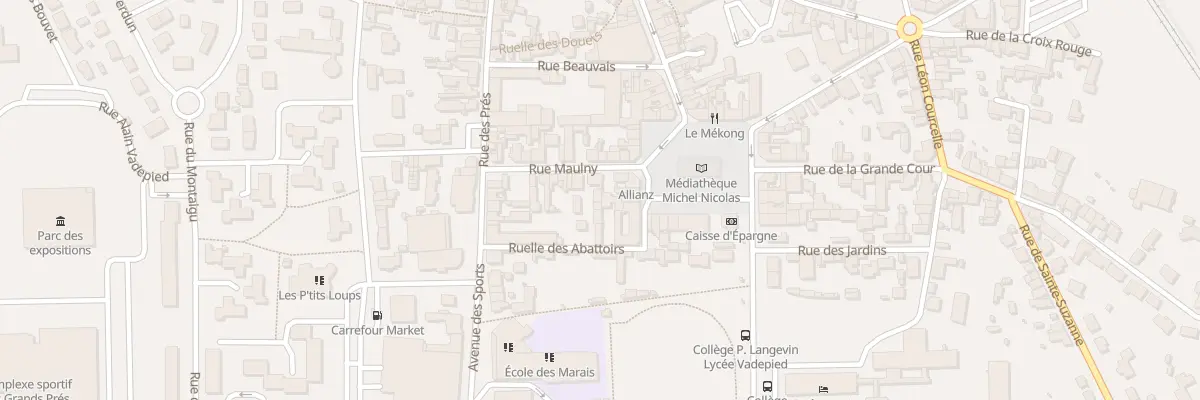 Plan du 3T Rue Maulny à Évron