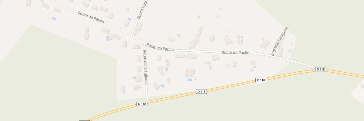 Plan du 387 Rte de Paulin à Budos