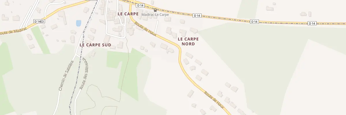 Plan du 15 Rte de Haux à Madirac
