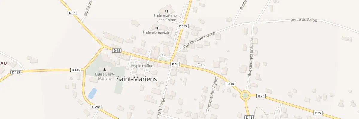 Plan du 224 Le Bourg à Saint-Mariens