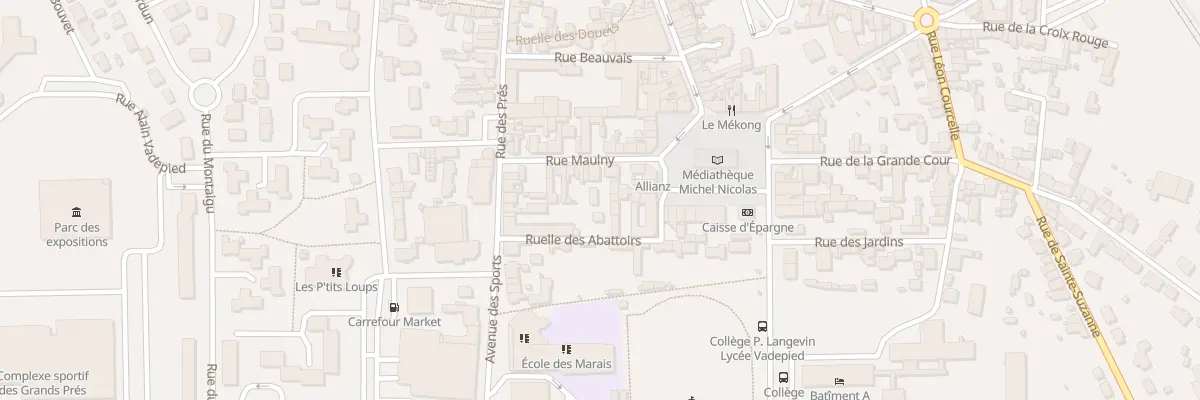 Plan du 3 Rue Maulny à Évron