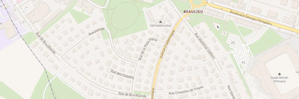 Plan du 5 Rue de la Plate Pierre à Caen