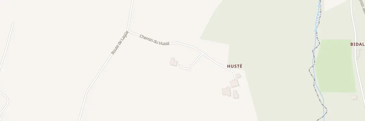 Plan du 224 Che de Huste à Larrivière-Saint-Savin