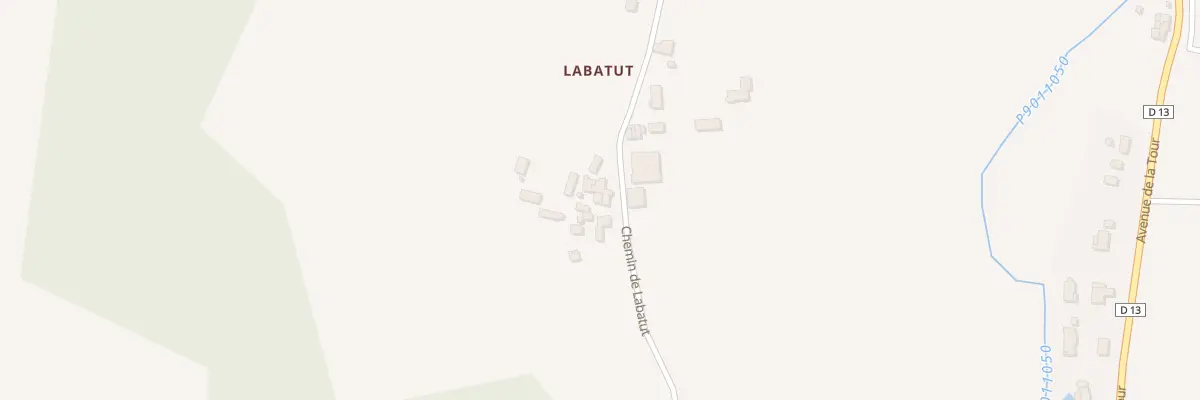 Plan de Labatut à Sallebœuf