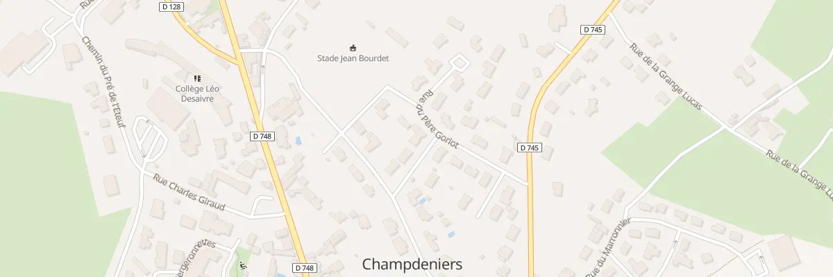 Plan du 5 Rue Eugène de Rastignac à Champdeniers
