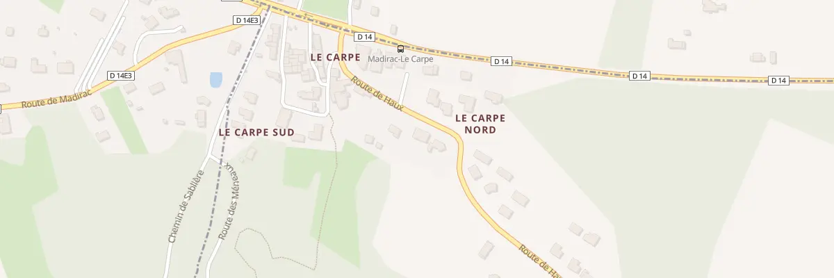 Plan du 11B Rte de Haux à Madirac