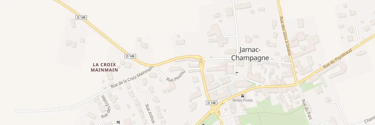Plan du 2 Rue Pouzou à Jarnac-Champagne