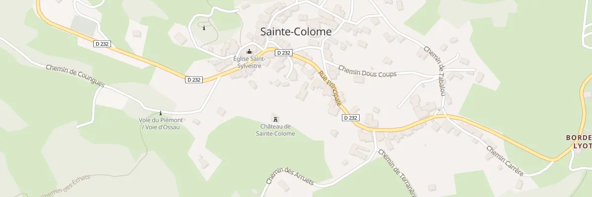 Plan du 15 Rue Principale à Sainte-Colome