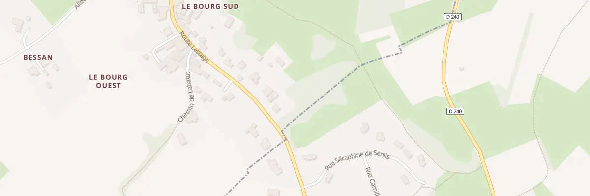 Plan du 305 Rte Lestage à Tabanac