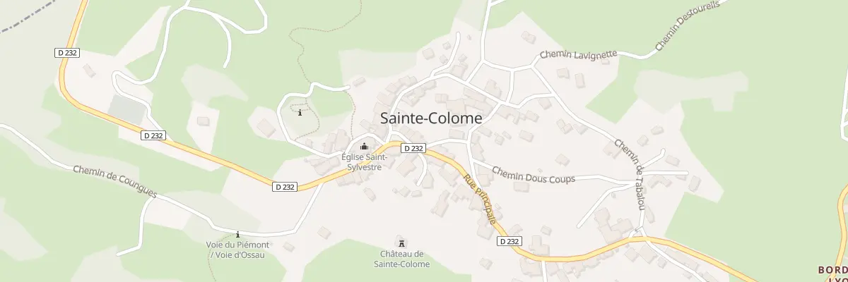 Plan du 2 Che de Jort à Sainte-Colome