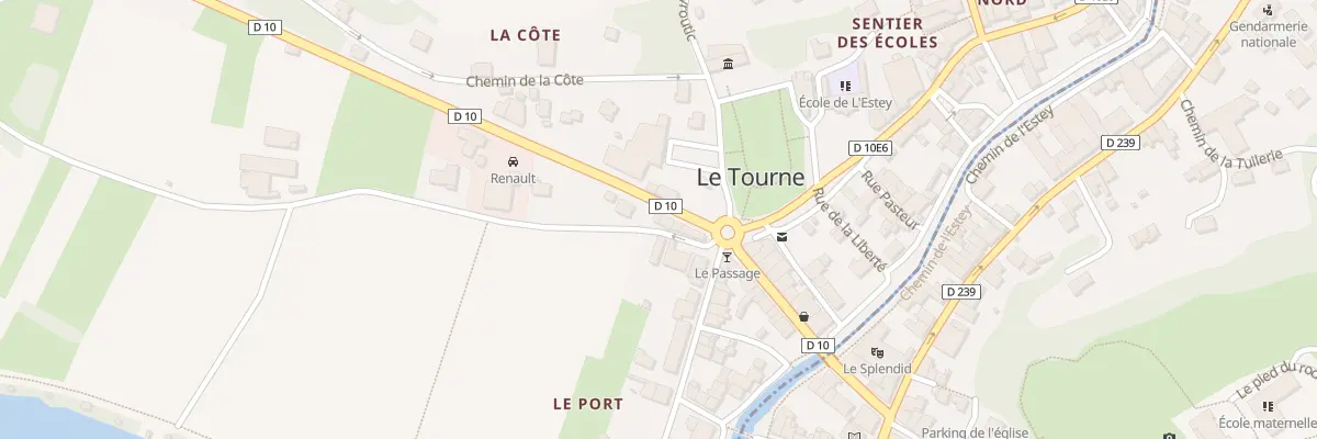 Plan du 7 Rte de Bordeaux au Tourne