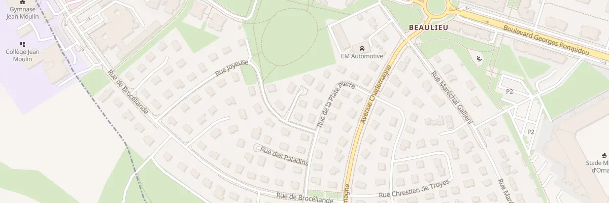 Plan du 4 Rue Joseph Bédier à Caen