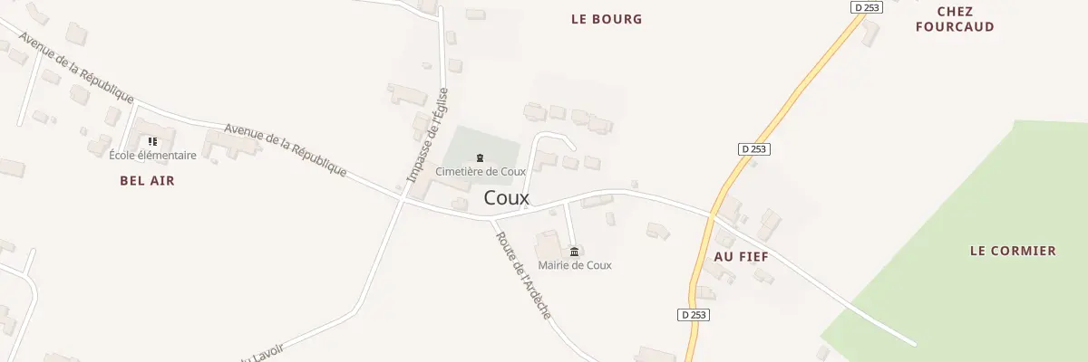 Plan du 1 Cite Bel Air à Coux
