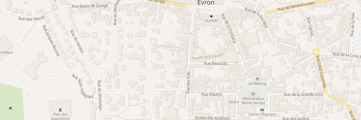Plan du 52 Rue des Prés à Évron