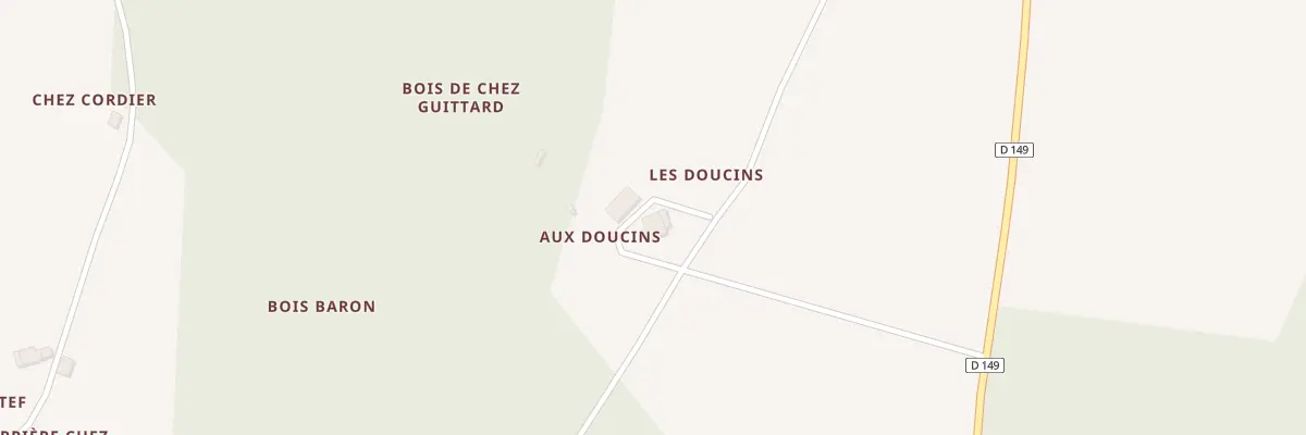 Plan du 1 Aux Doucins à Fontaines-d’Ozillac
