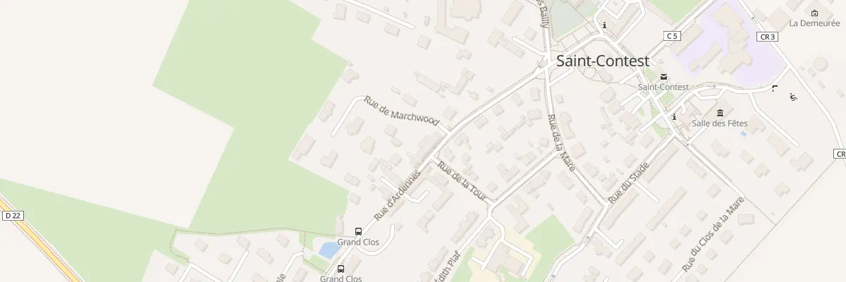 Plan du 1 Rue de Marchwood à Saint-Contest