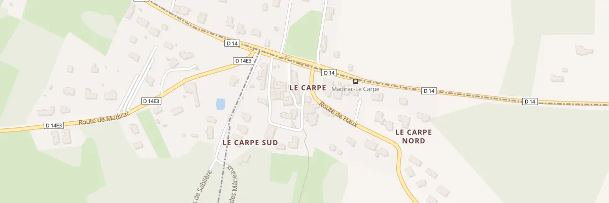 Plan du 3 Rte de Haux à Madirac